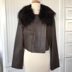 BCBG MAX AZRIA leather jacket
